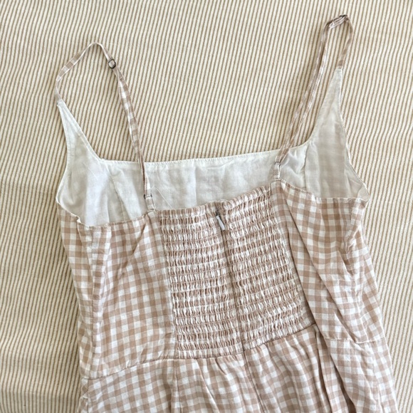 Abercrombie Gingham Faux Wrap Dress Size MP - Picture 2 of 3